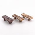 Miniatyrbild 1 av 5: Dubbel pall ornament av massivt trä * 3 (vit + svart + gul),