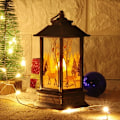 Miniatyrbilde 1 av 3: Julepynt Gammel Lampe Lys En Lys Nattelykt Julepynt Lysestake Lanterne Dekor En Størrelse, H
