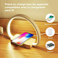 Miniatyrbillede 5 af 5: Trådløs opladningsbordlampe uden USB-adapter, multifunktionel bordlampe, natlampe, mobiltelefon, velegnet til soveværelset