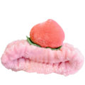 Miniatyrbillede 1 af 4: Mikrofiber Pandebånd Blødt Plys Design i Fersken Makeup Pandebånd Elastisk Hårbånd Ansigtsvask Spa Brusebad Light Pink
