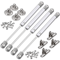 Miniatyrbilde 1 av 5: 4 stk Gassdempere 100N Hydrauliske Hengsler Gassdempere Gassdemper Hydraulisk Møbel Luftfjær Kjøkken Hydraulisk For Løfting Dør Skap Kjøkkenmøbler