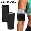 Miniatyrbillede 1 af 4: 1 Par Sved-Shaper Arm Trimmere, Kompressions Svedbånd, Performance Ærmer Fedt-reducerende Snøre Elastisk Armbånd Style1 2XL 3XL