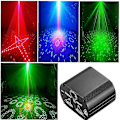 Miniatyrbilde 2 av 5: Uv Led Projektor Festlys Usb Lampe Rgb Dj Projektor Disco Lys Fjernkontroll Belysning For Lumiere Scene Hage Stue