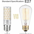 Pikkukuva 2 / 5: E27 LED-lamput 12W Viileä valkoinen vastaa 120 W 1200 lm 6000K Ei himmennettävä AC220-240V, 4 kpl