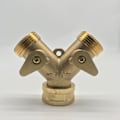 Miniatyrbillede 1 af 5: Havekugleventil til haven, American Garden To-vejs kugleventil, Havekugleventil i kobber To-vejs samling (3.4 amerikansk gevind)