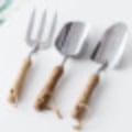 Miniatyrbilde 5 av 5: Hageverktøy, hageutstyr, rustfritt stål spade for planting blomster og luking, hageutstyr (tsubaki hage trigeminal håndtak),