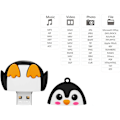 Pikkukuva 3 / 5: Piirretty muovi-USB-tikku (Pieni pingviini 16 Gt),