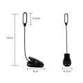 Miniatyrbillede 2 af 4: To-farvet LED-øjenbeskyttelsesklipslampe (5-lyset enkeltpolet batteritype med ledning),