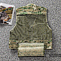 Miniatyrbillede 3 af 4: Camouflage Vest Udendørs Mænds Fotografering Mesh Vest Multi-lomme Fiske Casual Hest Klip M