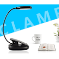 Miniatyrbillede 3 af 4: To-farvet LED-øjenbeskyttelsesklipslampe (5-lyset enkeltpolet batteritype med ledning),