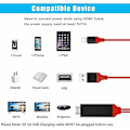 Miniatyrbillede 3 af 5: [Apple MFi-certificeret] Lightning til Hdmi-kabeladapter Rød