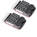 Miniatyrbillede 1 af 5: 1S-8S Batteritester, RC Batterialarm Buzzer Lipo Checker med LED til Lipo, Li-ION, Li-Fe Batteri Fonepro