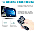 Miniatyrbild 3 av 4: 2,4 GHz trådlöst tangentbord och mus med fjärrkontroll för Android PC Smart TV