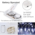 Miniatyrbillede 3 af 5: 12 stk. Mini Batteridrevne LED-Lysstreng, 20 LED Kobbertrådslys, 2m Mini Batteridrevne LED-Lysstreng Til Julepynt, Cool