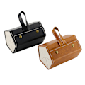 Miniatyrbillede 2 af 5: Multifunktionel multi-netværk smykker briller opbevaringsboks high-end kvalitet briller etui-B brun