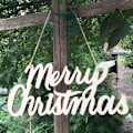 Miniatyrbillede 4 af 4: Glædelig Jul Træskilt Shabby Rustik Ubehandlet Træ Ornament Udskæring Hængende Gavemærke Til Juletræ Hjem