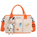 Miniatyrbilde 2 av 5: Bleieveske, Mamma & Pappa Reise Skulder Messenger Bag, Multifunksjonell Babyveske For Gutter & Jenter A916-618 beige