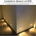 Miniatyrbillede 5 af 5: Hjemme Fodlys LED Indbygget Have Væglampe (A-Grå 4STK), Velegnet til stue, gang, indendørs væglampe