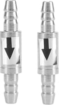 2 st Mini Envägs Backventil i Rostfritt Stål för Akvarium CO2-system Luftpump Diameter 6mm