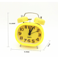 Miniatyrbild 4 av 5: Analog väckarklocka med dubbla klockor, nyhet klockväckarklocka utan tickande tyst kvartsväckarklocka 3 tum analog väckarklocka batteridriven reseväckarklocka C