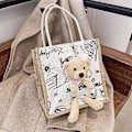 Miniatyrbillede 1 af 5: Jute Hessian Medium Shopping Bag A916-483 A