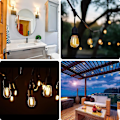 Pikkukuva 5 / 5: Led E27 S14 2w, Lämmin Valkoinen 2700k Retro Lamput, Lasinen, Ulkokäyttöön Sopiva, Vaihtolamppu, Ei Himmennettävissä, 6 Kpl Pakkaus
