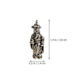 Miniatyrbillede 4 af 5: 3 stk. Halskæde Charms Buddha Spacer Perler Cai Shen Samleobjekter Figurer