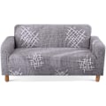 Miniatyrbillede 1 af 5: Strækbar Sofaovertræk Universal Elastisk Sofaovertræk Tilpasset Sofabeskytter (Mørkegrå, 2-personers)