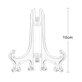 Miniatyrbillede 5 af 5: Piao 12 stk. staffelier af plast, tallerkenstativer, foldbare tallerkener, udstillingsstativer til præsentation af samleplader, skålholdere, bøger, P Transparent 4 inch