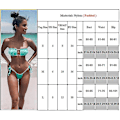 Miniatyrbild 2 av 2: Baddräkt för kvinnor, bandeau-bikiniset med spetsar, strapless, tång, badkläder, strandkläder Pink M