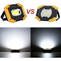 Miniatyrbild 4 av 5: Laddningsbar LED 30W 2000 LM Byggarbetsplats Arbetslampa 3 Lägen Bärbar Lykta USB LED Flood Light för Camping, Bygg