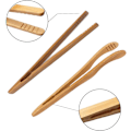 Miniatyrbild 3 av 5: Pack Bambustångar för Toast - 7 Tums Återanvändbara Trätångar för Köket - Perfekt Köksredskap för Ost, Bacon, Muffins, Frukt