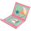 Miniatyrbild 1 av 4: Rosa magnetisk Tangram-pussel,
