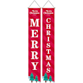 Miniatyrbild 1 av 5: Julbanner Merry Christmas Veranda Skylt Banner Dörr Juldekoration Banner F LYCXAMES