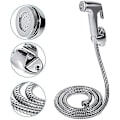Miniatyrbild 5 av 5: Bidet Handdusch, Bidetmunstycke i Rostfritt Stål, Handhållen Bidet Dusch Toalettmunstycke Med Väggmontering VVS Toalett Bidet Spray Gun