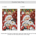Miniatyrbillede 3 af 5: Julemanden Snemand Havebanner 12 x 18 Tommer Dobbeltsidet Pingvin Snefnug Klokke Hjem Havebanner Velkommen Wi