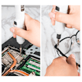 Miniatyrbild 2 av 4: 12-delad bubbla låda penn-typ elektrisk skruvmejsel penn-typ liten uppsättning av mikro precision multifunktionell elektrisk parti mini laddningsbar skruvmejsel