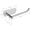 Miniatyrbillede 4 af 5: Toiletpapirholder uden boring Selvklæbende Papirholder Rustfrit Stål Toiletpapirholder
