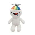 25cm Vit Plysch Leksak Figur Docka Mjuk Fylld Docka Barnpresent A With hat white