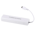 Miniatyrbillede 1 af 4: 3 Ports Micro USB 2.0 Hub til RJ45 Netværk Ethernet Adapter til Android Tablets