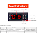 Miniatyrbillede 4 af 5: Elektronisk digitalt display klækning akvarium termostat, controller (110-220V)
