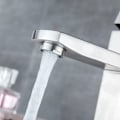 Miniatyrbillede 4 af 5: 304 Børstet Bundløs Badeværelsesvask Armatur Rustfrit Stål Badeværelses Armatur Varmt Og Koldt Vand Armatur Badeværelses Suit