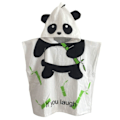 Miniatyrbillede 1 af 4: Børne Hættetrøje i Bomuld med Hætte Bade/Strand Poncho Panda