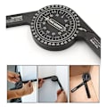 Pikkukuva 4 / 5: Alumiininen kulmamitta saha Protractor Angle Finder Gauge sisä- ja ulkopuolisella laserilla Tarkkuuskulma Finder puusepille, Pl