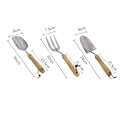 Miniatyrbilde 3 av 5: Hageverktøy, hageutstyr, rustfritt stål spade for planting blomster og luking, hageutstyr (tsubaki hage trigeminal håndtak),