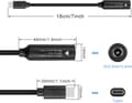 Miniatyrbilde 2 av 5: PD65W DC5525 ladekabel til USB-C DC 5.5mm x 2.5mm rundplugg til Type C bærbar strømkabel