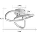 Miniatyrbillede 4 af 5: Hvid kløver hvidt lys LED enkel moderne gang korridor soveværelse stue personlighed kreativ loftslampe, til liv