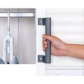Pikkukuva 3 / 4: Moderni metalliharmaa keittiön parvekkeen liukuovinkahva Liukuva aittarivien kahva Puutarha-oven kahva Sopii kotikäyttöön