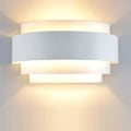 Miniatyrbillede 1 af 5: Væglampe Soveværelse Gang Sengeværelse Hvid Væglampe Smijern Trappe Nordisk Væglampe Soveværelse Ganglampe Halvcirkelformet Væglampe Pære Ikke Inkluderet