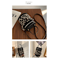 Miniatyrbillede 5 af 5: Crossbody mobiltelefon pung - Dame Pu læder håndtaske med justerbar rem A916-957 A
